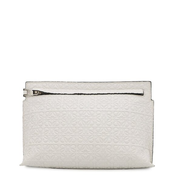 LOEWE White Leather Pouch - Picture 1 of 14